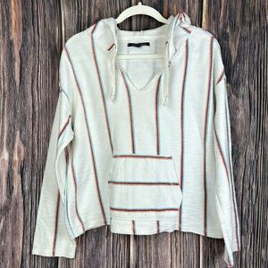 Women’s Ocean Drive Baja Striped Hoodie- Size Small